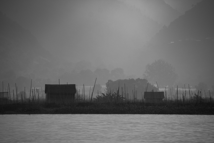 Inle Lake, Myanmar foggy morning