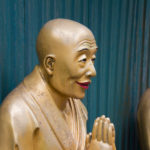 statues at 10,000 buddha monastery