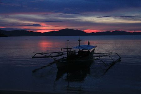 Sunset in Port Barton, Philippines