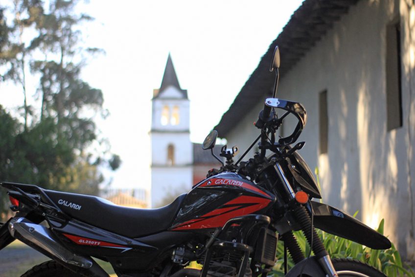 my motorcycle in Ecuador